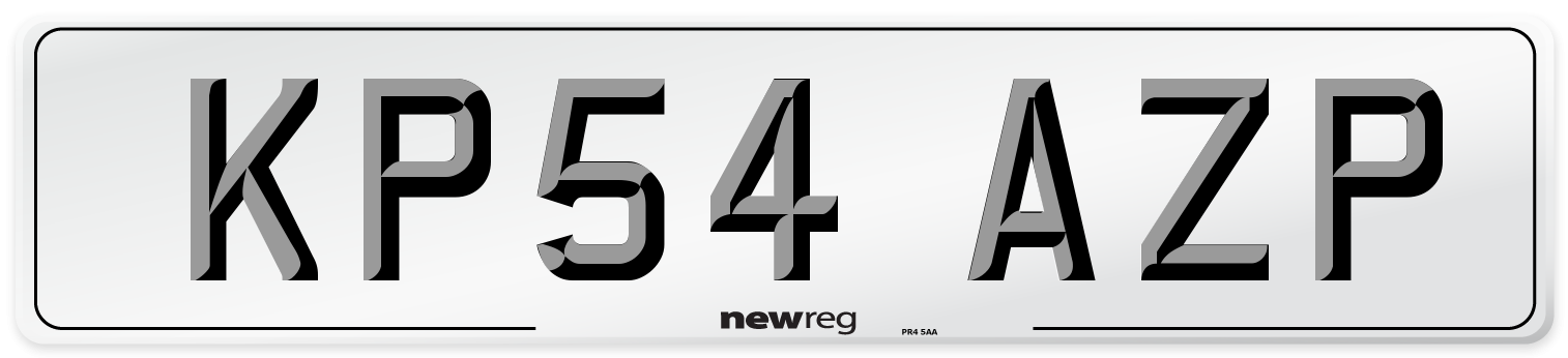 KP54 AZP Number Plate from New Reg